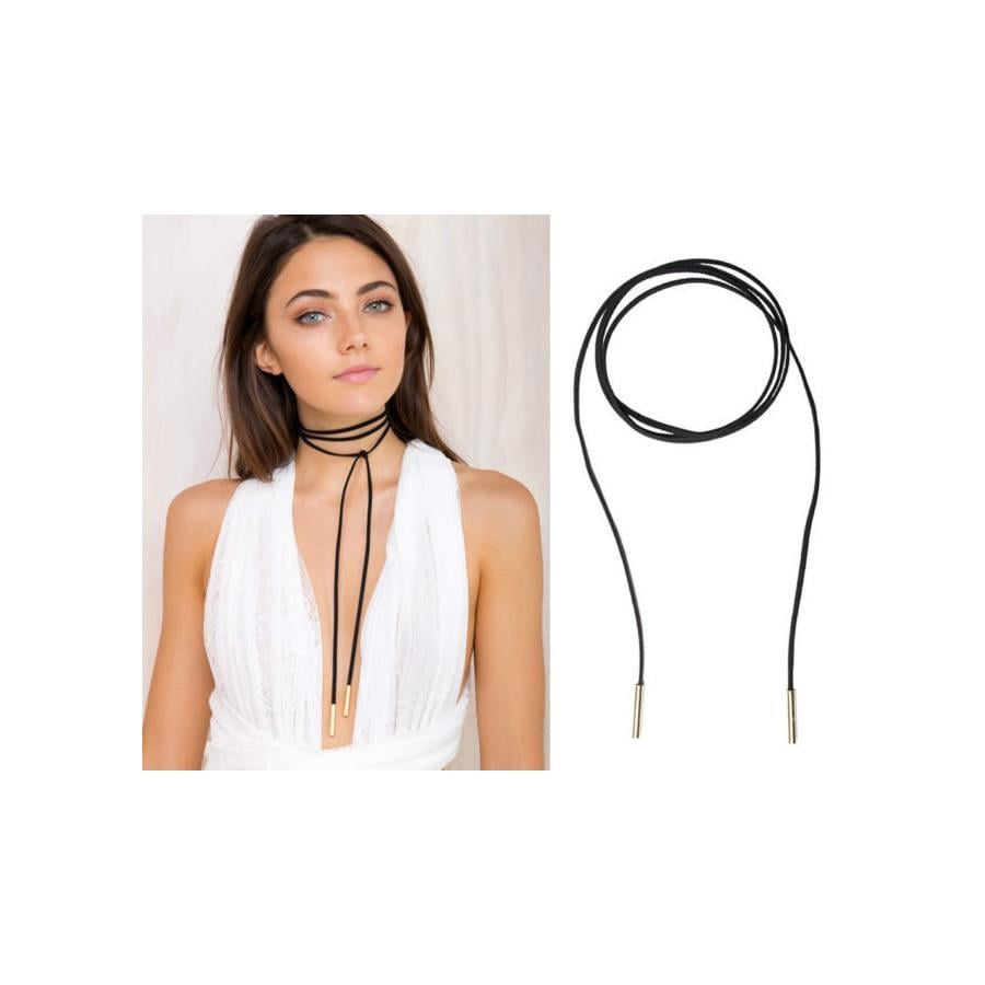 Bağcıklı Siyah Tasma