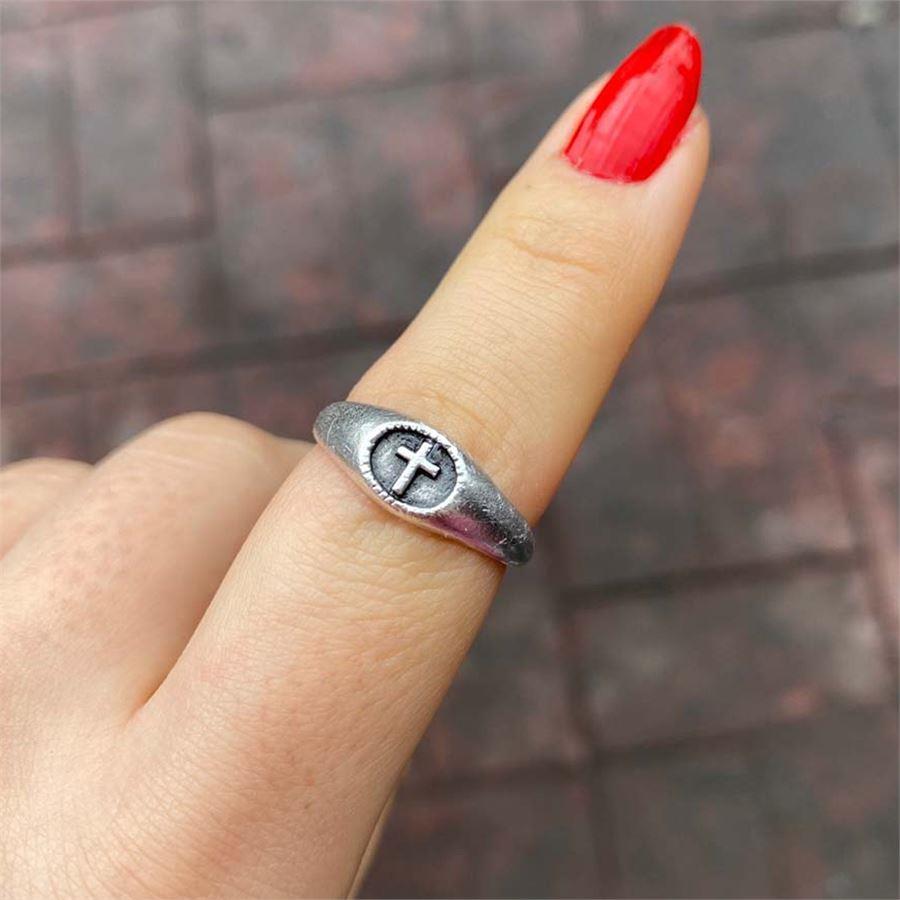 Basic Minimal Cross Yüzük