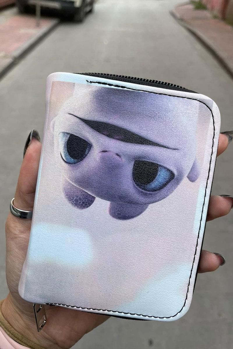 Beyaz Ejderhanı Nasıl Eğitirsin Dişsiz ve Işığın Öfkesi Sevimli Yüz Baskılı Kısa Cüzdan