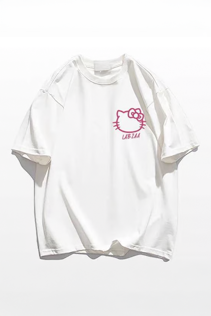 Beyaz Hello Kitty Labzaa Unisex T-Shirt 