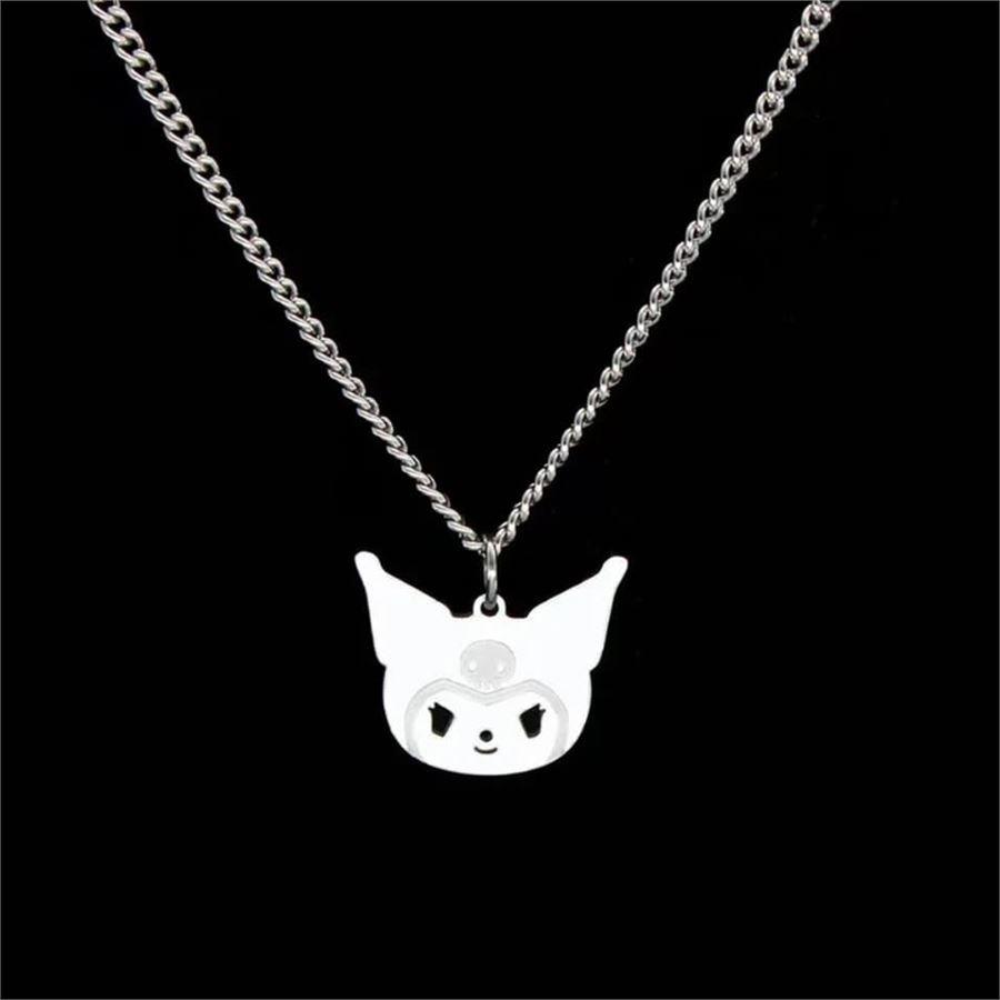 Çelik Anime Harajuku Kuromi Kolye