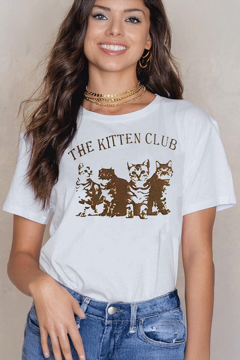 Ekru Cute Cats - The Kitten Club Unisex T-Shirt