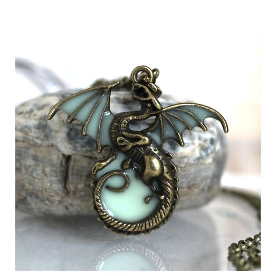 Game Of Thrones - Dragon Fosforlu Kolye