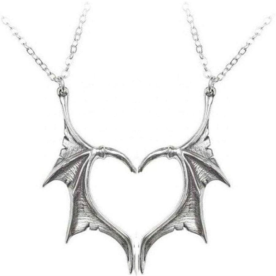 Gothic Wings Çift Kolye