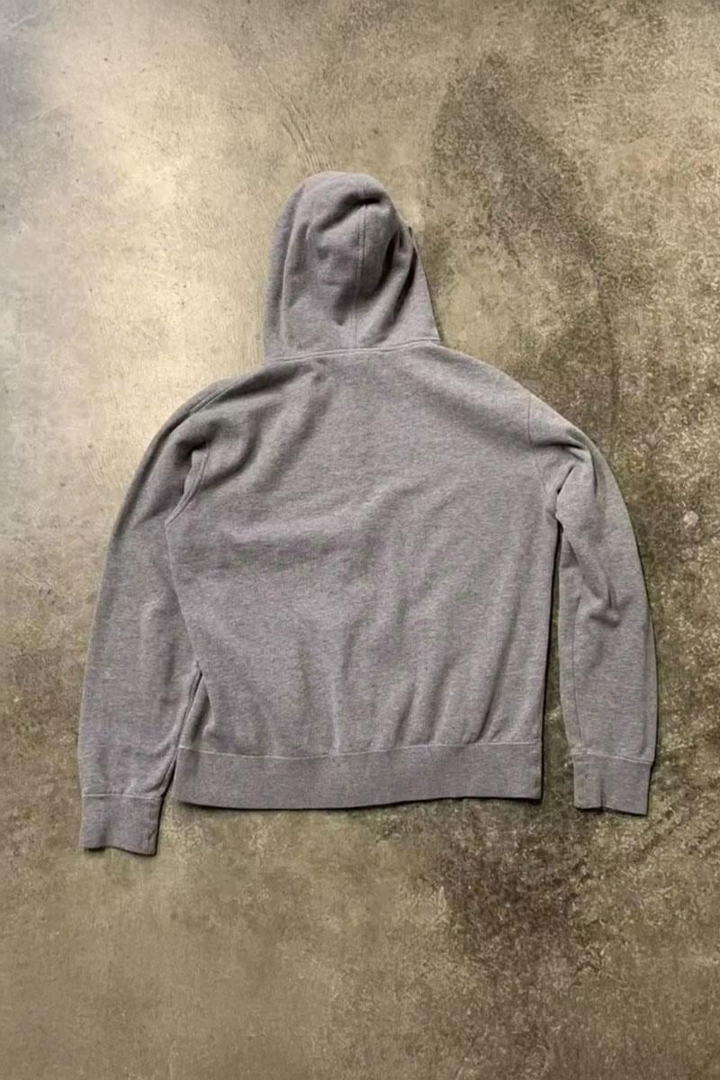 Gri Melanj Stars Skull Gotik Y2K Kapüşonlu Unisex Hırka