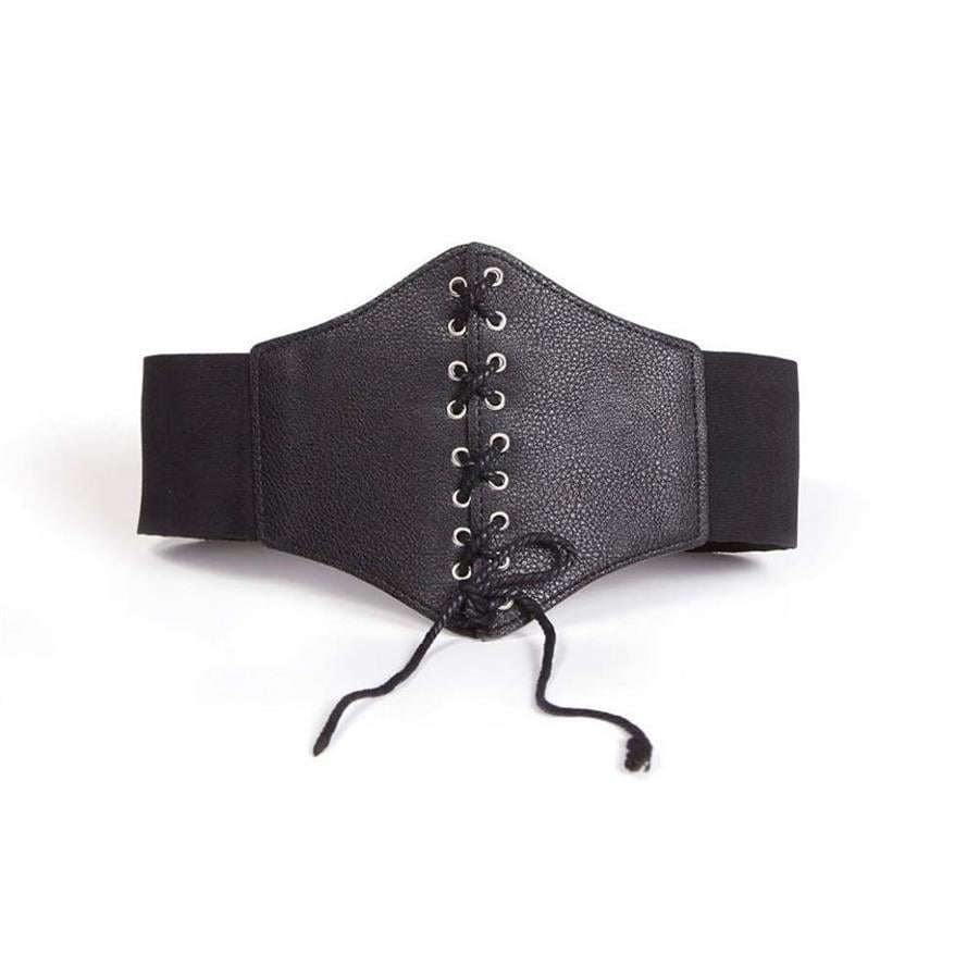 Kadın Siyah Lastikli Korse Kemer