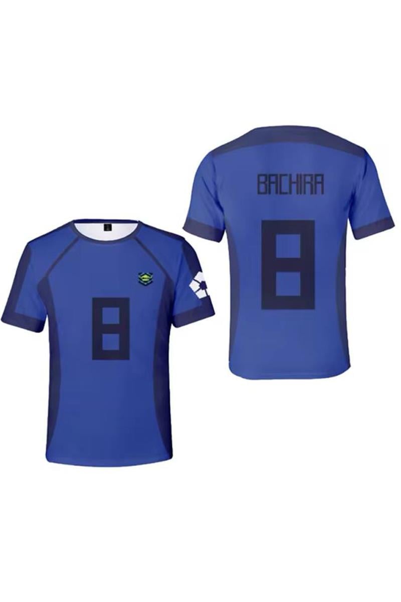 Mavi Anime Blue Lock 8 Bachira Forma Unisex T-shirt