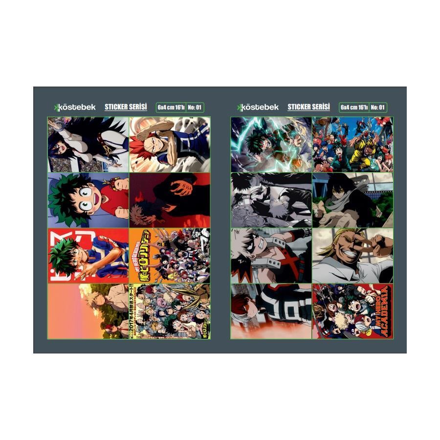 My Hero Academia Kolaj Yapışkan Sticer (A5 No:1)