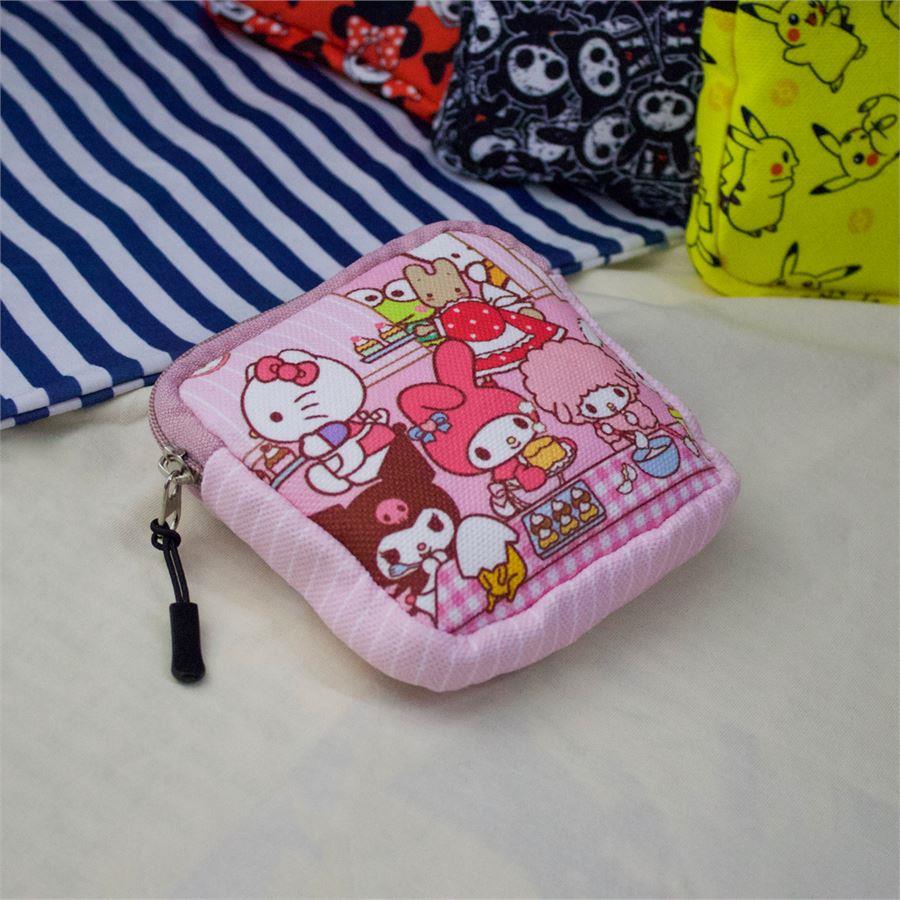 Pembe Cute Cartoon Characters Mealtime Makyaj Çantası