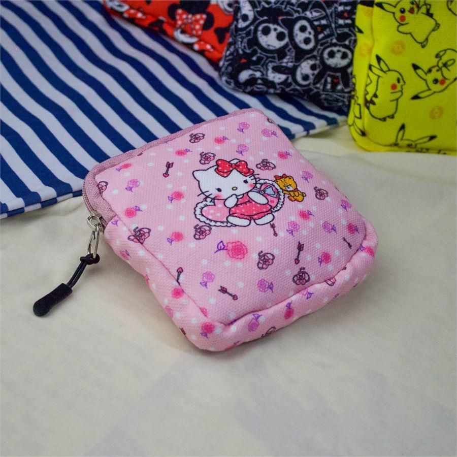 Pembe Hello Kitty Teddy Friend Rose Kolaj Makyaj Çantası