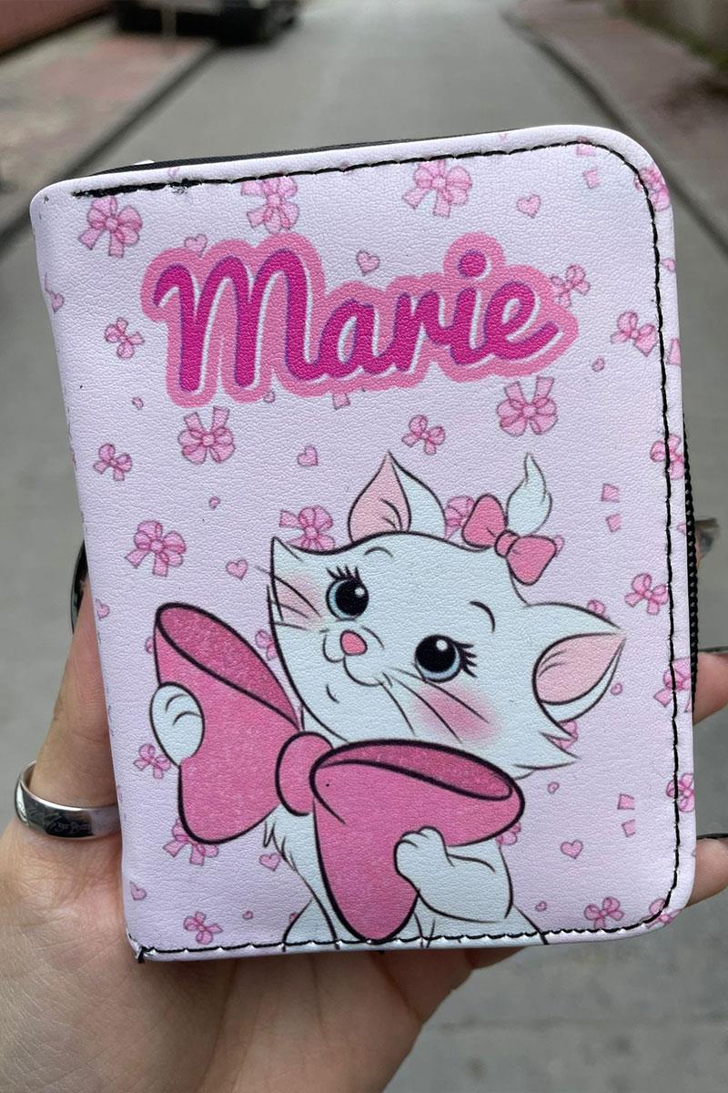Pembe The Aristocats Marie Kısa Cüzdan