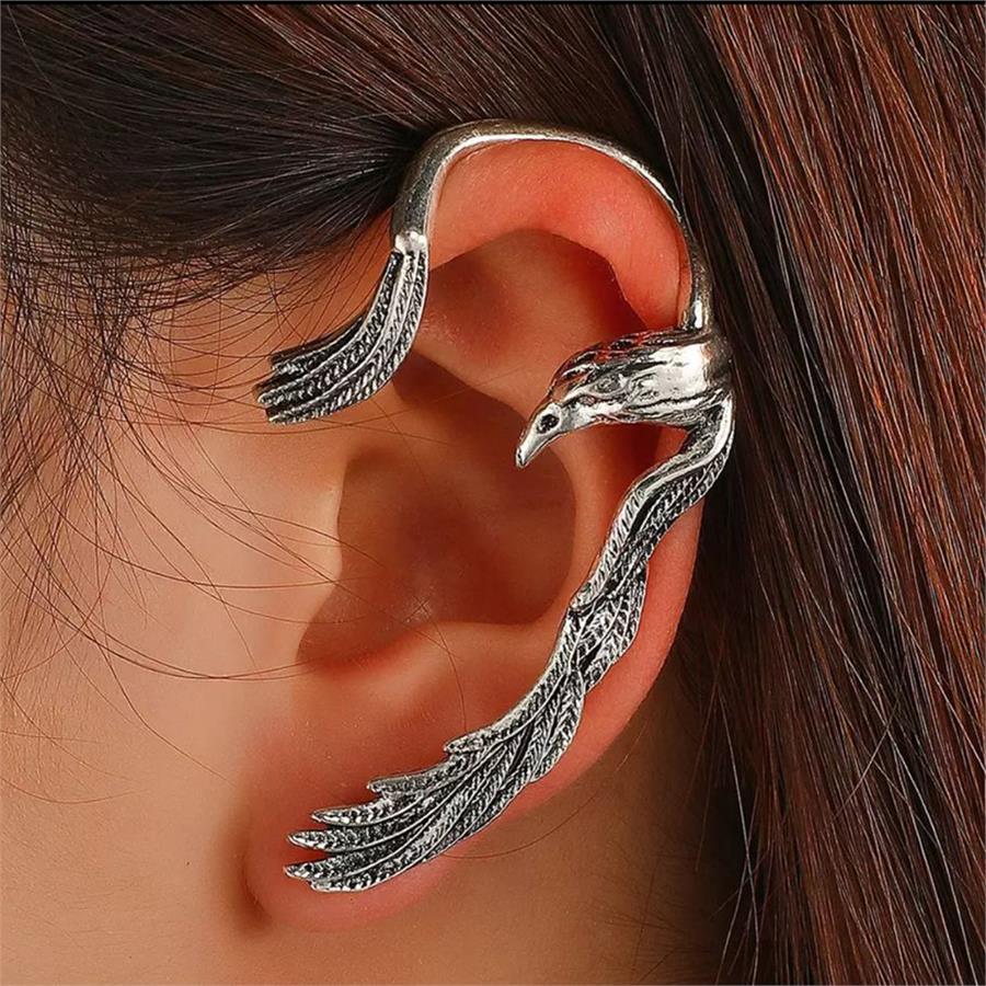 Protection Raven Sol Kulak Sarmal Küpe