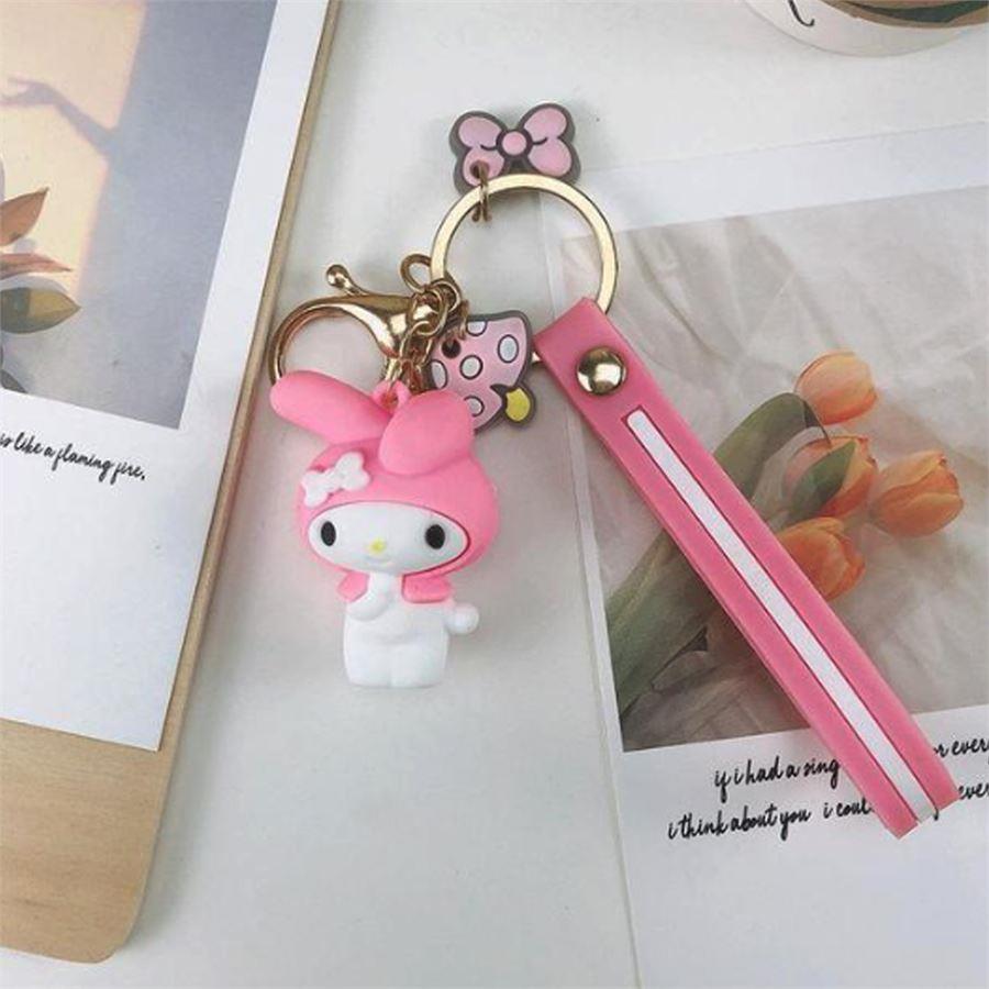 Sanrio - Kuromi My Melody Silikon Anahtarlık