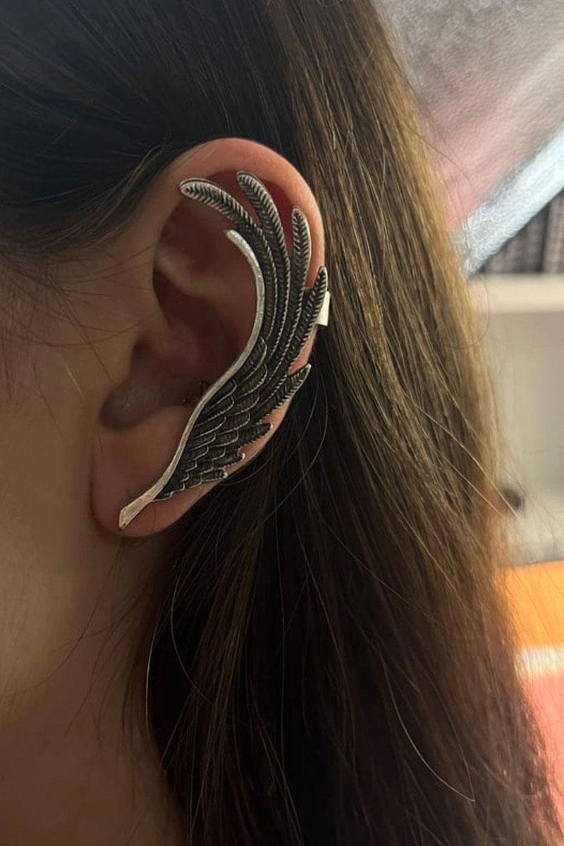 Silver Kanat Sarmal küpe