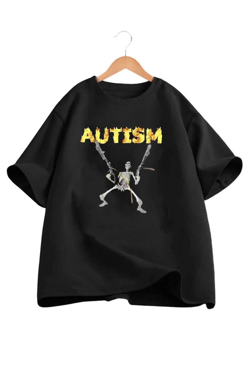 Siyah Autism Unisex T-shirt