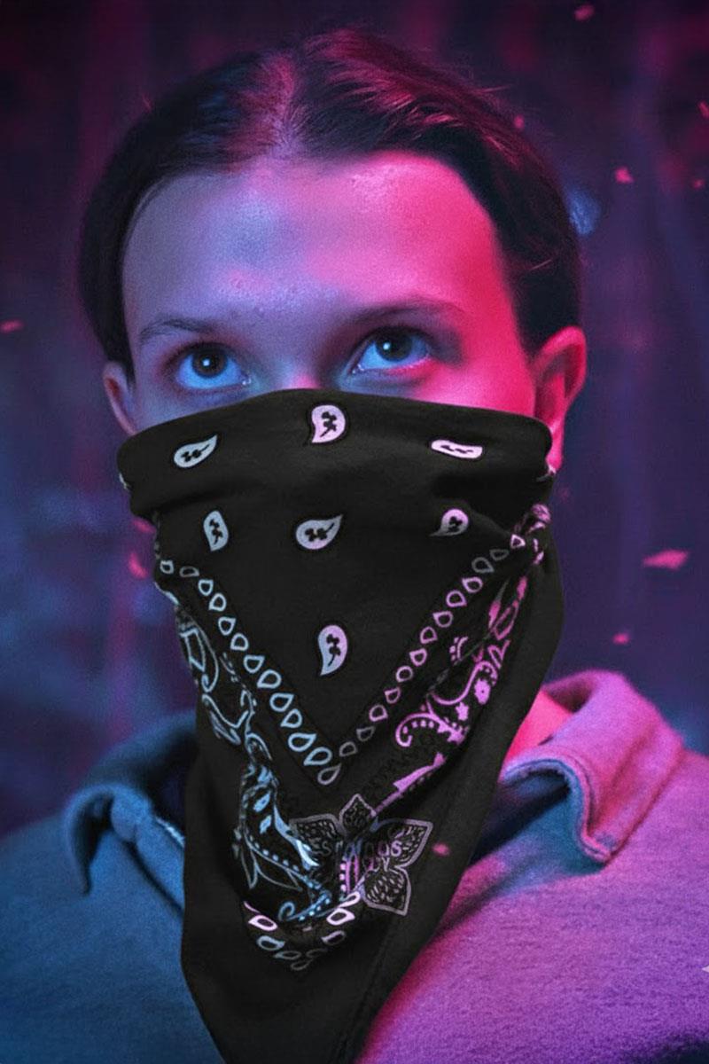 Siyah Sranger Things Eleven Bandana