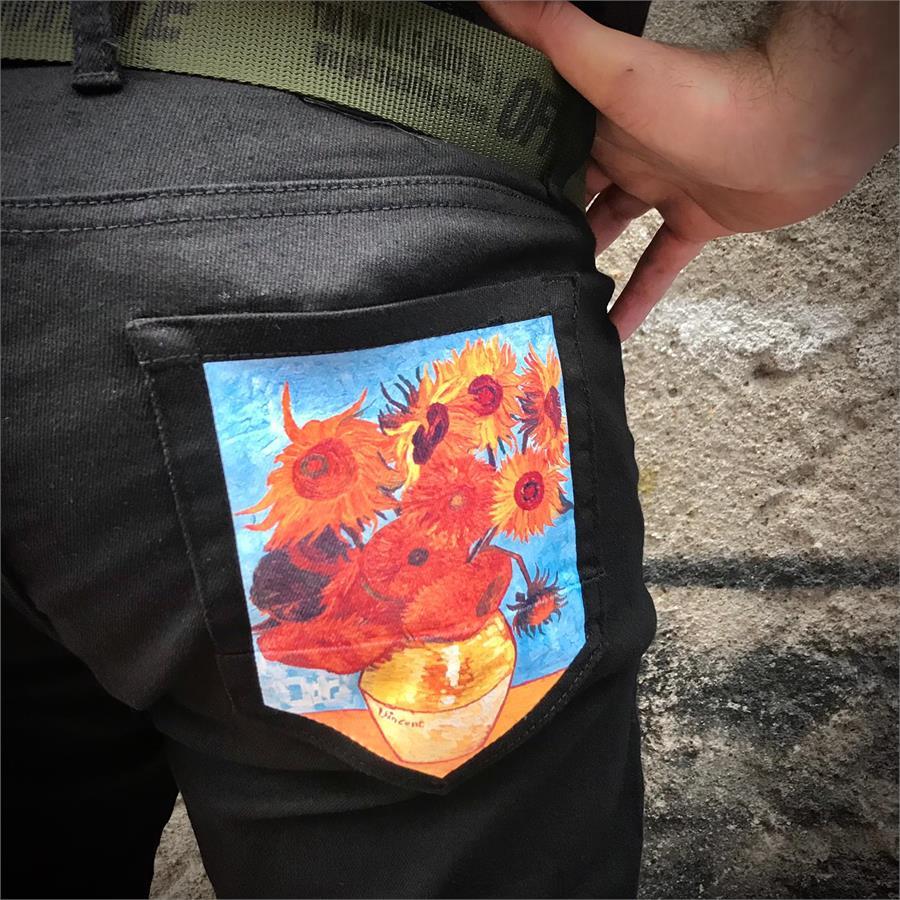 Vincent Van Gogh - Sunflowers Erkek Kot Pantolon