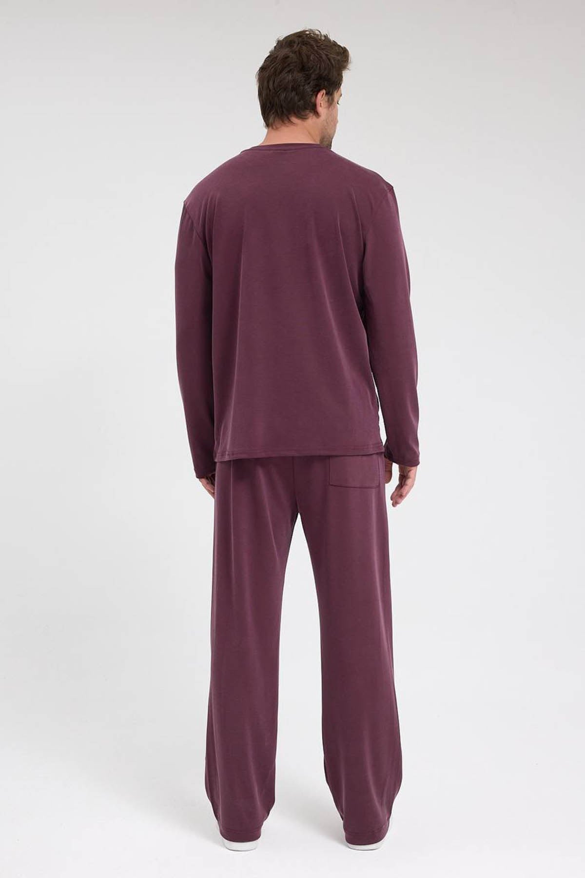 erkek-Erkek Roma&Monada  Oversize Oysho Kumaş Takım Bordo-