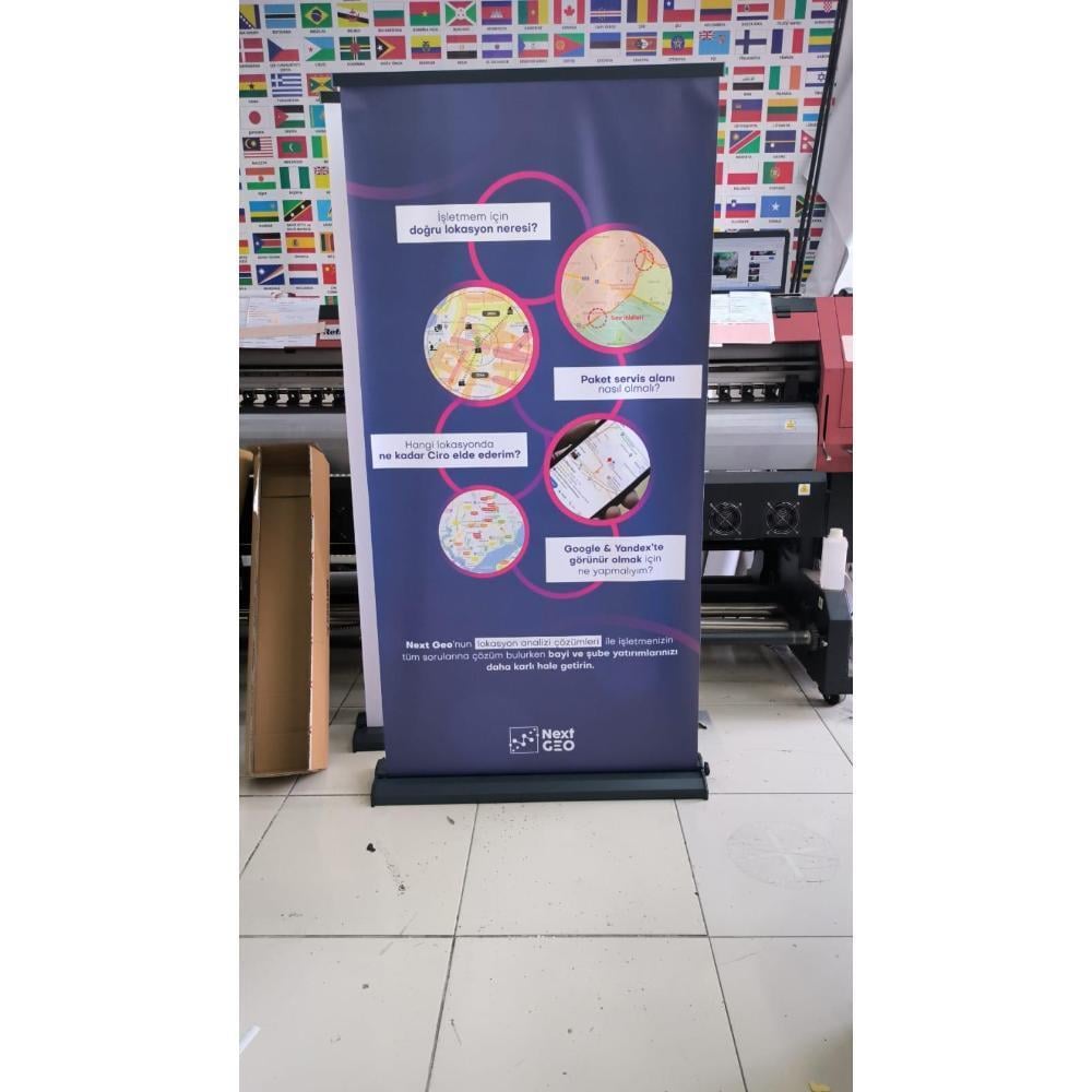 100×200 Cm Lüx Rollup Banner Pro Devrilmez Medium Model
