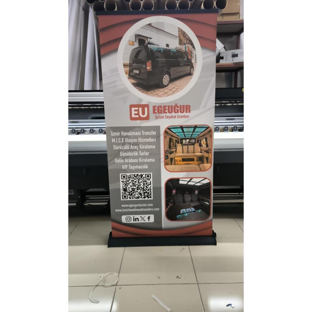 100×200 Cm Lüx Rollup Banner Pro Devrilmez Medium Model