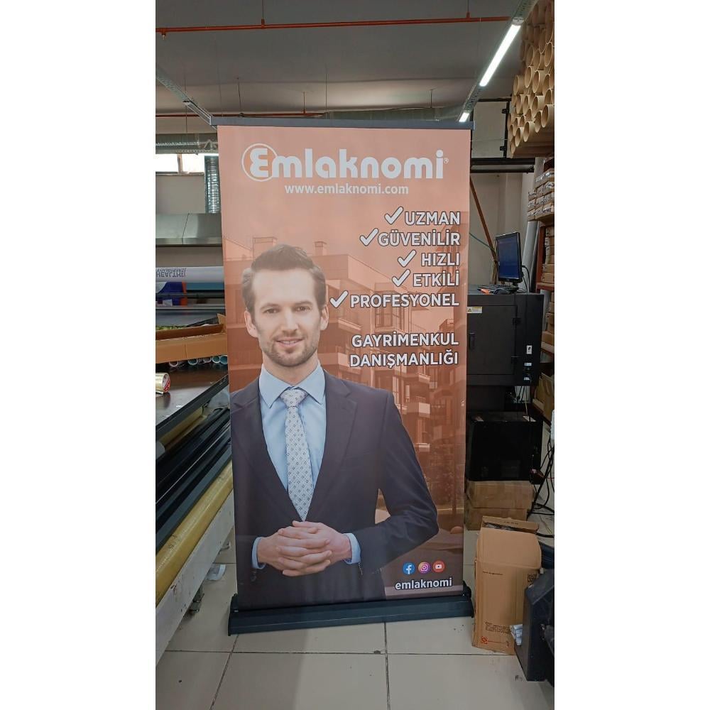 100×200 Cm Lüx Rollup Banner Pro Devrilmez Medium Model