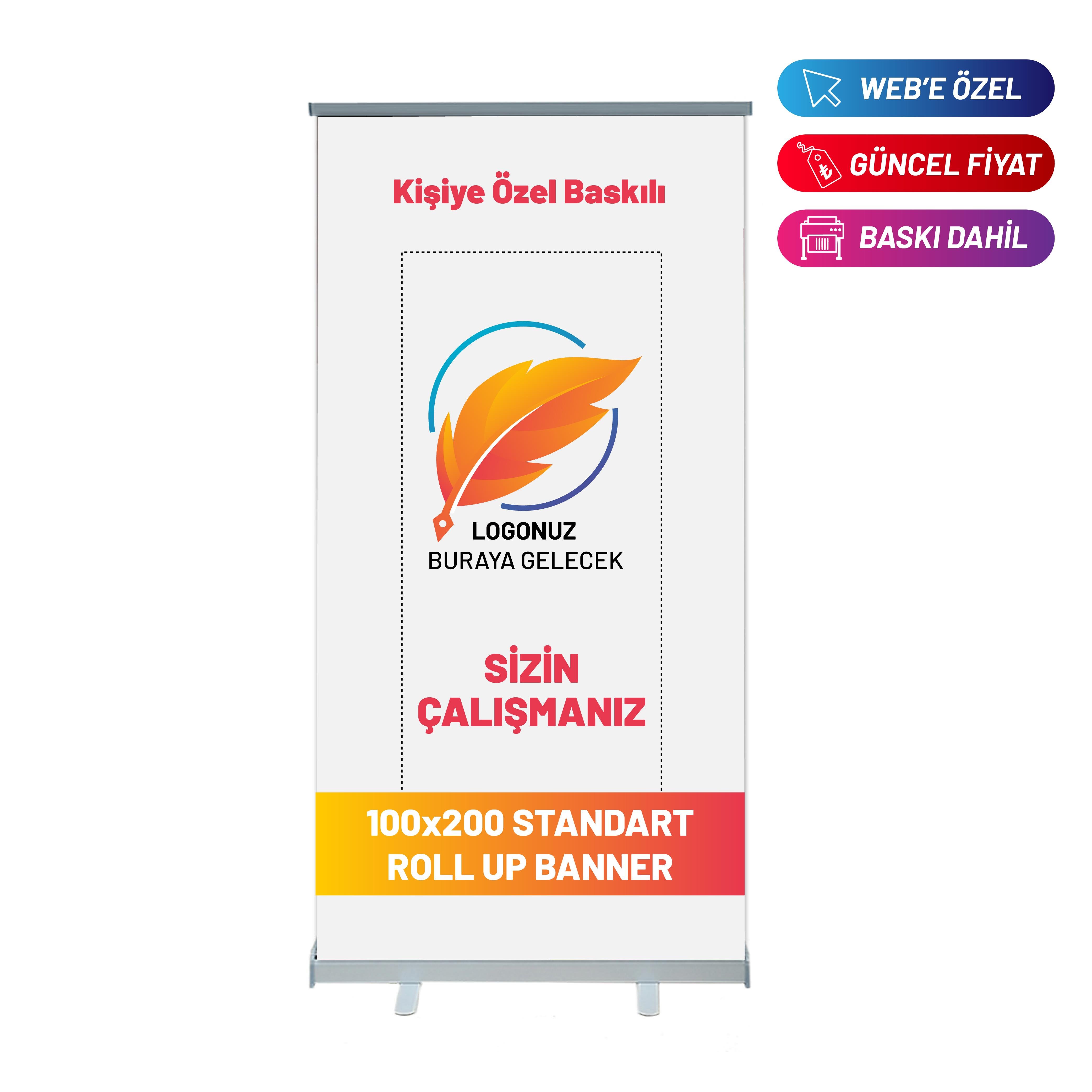 100×200 Cm Rollup Banner Standart Model