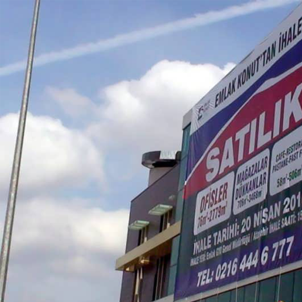 100x400 Cm Emlak Afişi