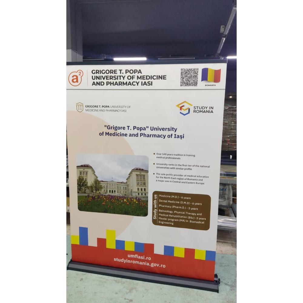 150×200 Cm Lüx Rollup Banner Pro Devrilmez Large Model