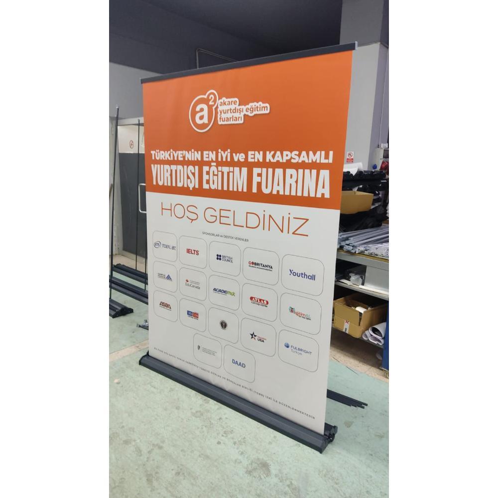 150×200 Cm Lüx Rollup Banner Pro Devrilmez Large Model
