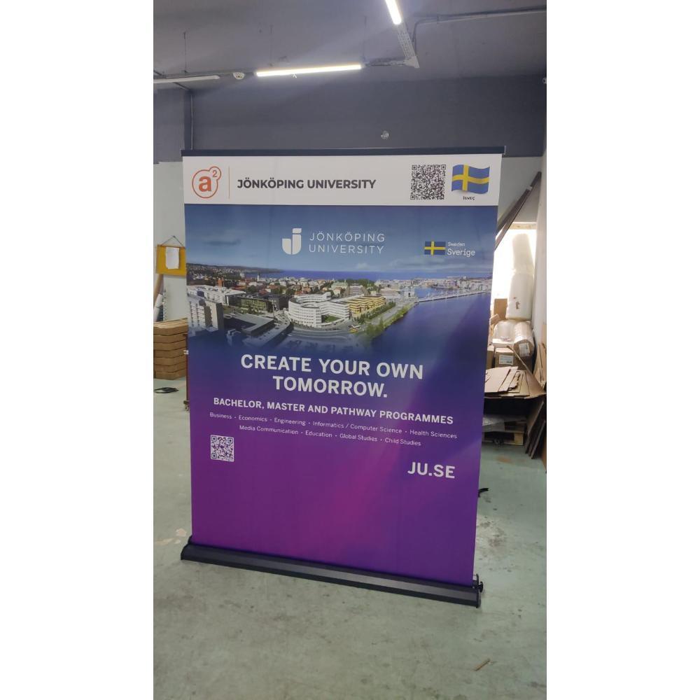 150×200 Cm Lüx Rollup Banner Pro Devrilmez Large Model