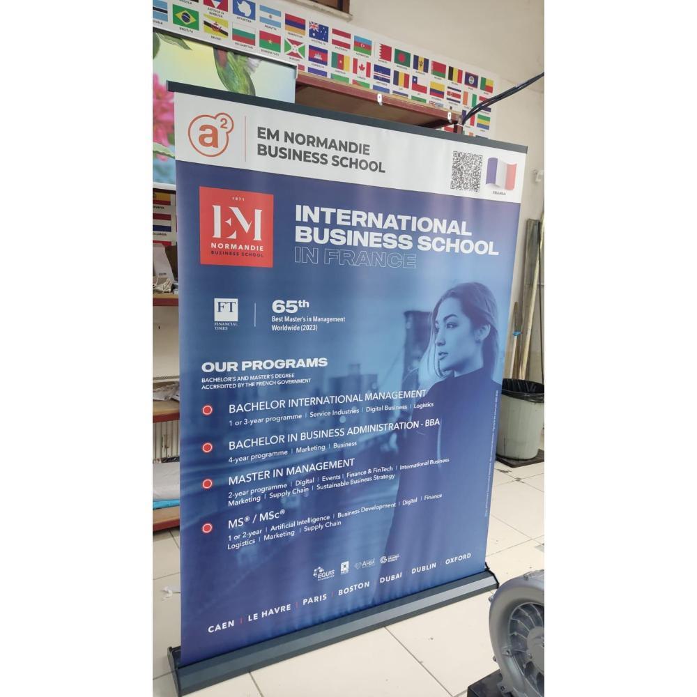 150×200 Cm Lüx Rollup Banner Pro Devrilmez Large Model