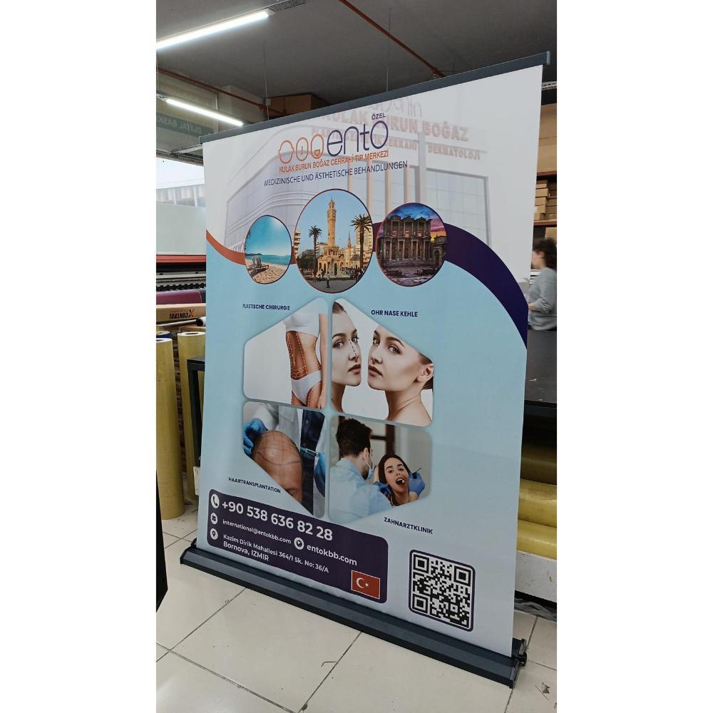 150×200 Cm Lüx Rollup Banner Pro Devrilmez Large Model