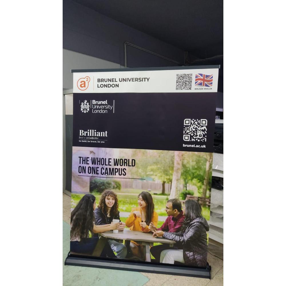 150×200 Cm Lüx Rollup Banner Pro Devrilmez Large Model
