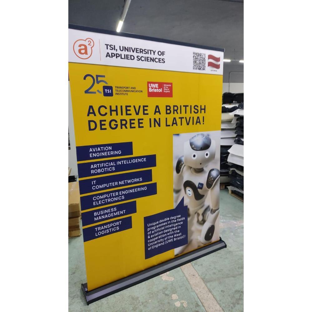 150×200 Cm Lüx Rollup Banner Pro Devrilmez Large Model