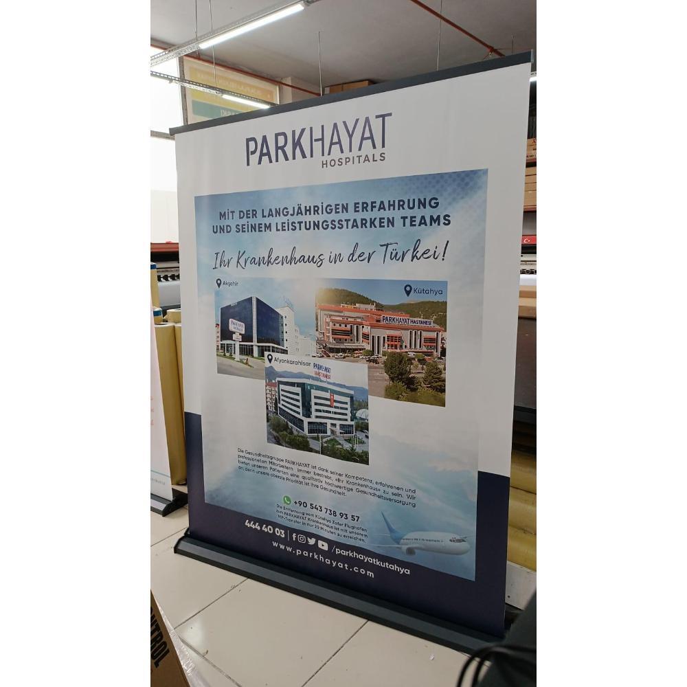 150×200 Cm Lüx Rollup Banner Pro Devrilmez Large Model