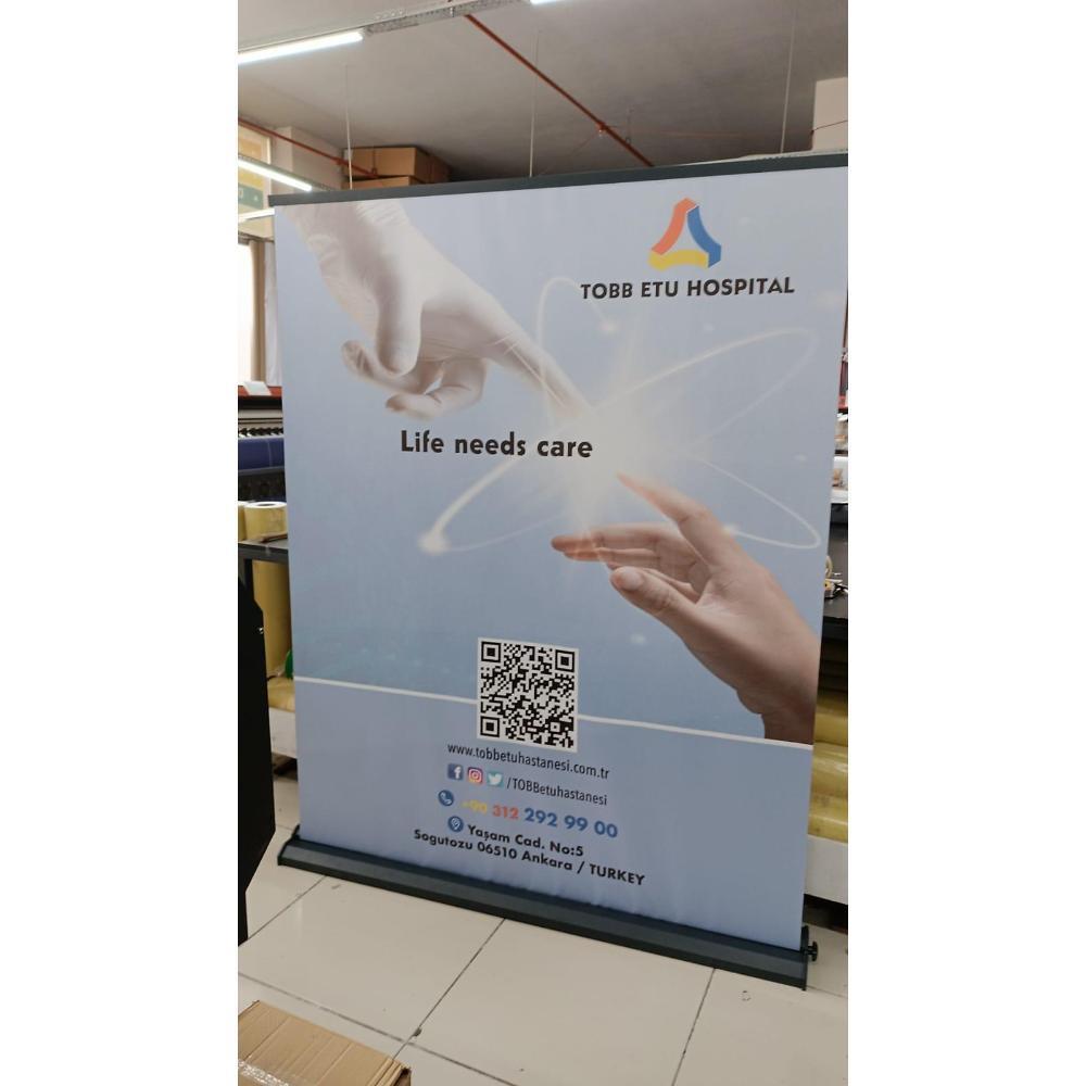 150×200 Cm Lüx Rollup Banner Pro Devrilmez Large Model