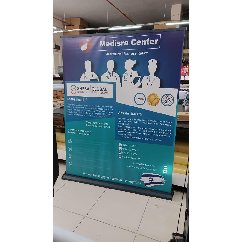 150×200 Cm Lüx Rollup Banner Pro Devrilmez Large Model