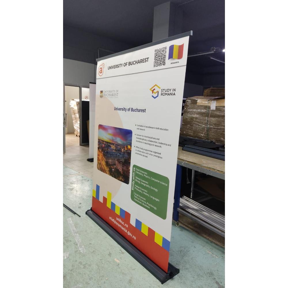 150×200 Cm Lüx Rollup Banner Pro Devrilmez Large Model
