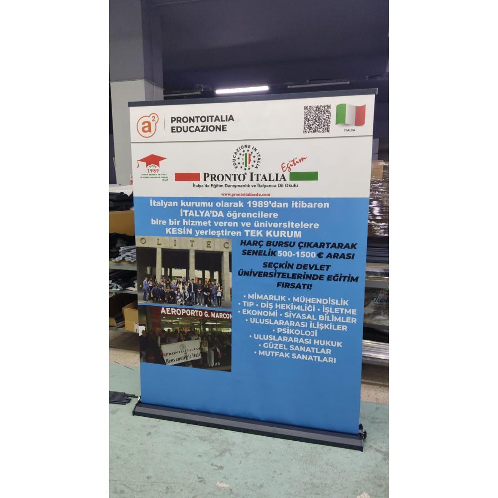 150×200 Cm Lüx Rollup Banner Pro Devrilmez Large Model