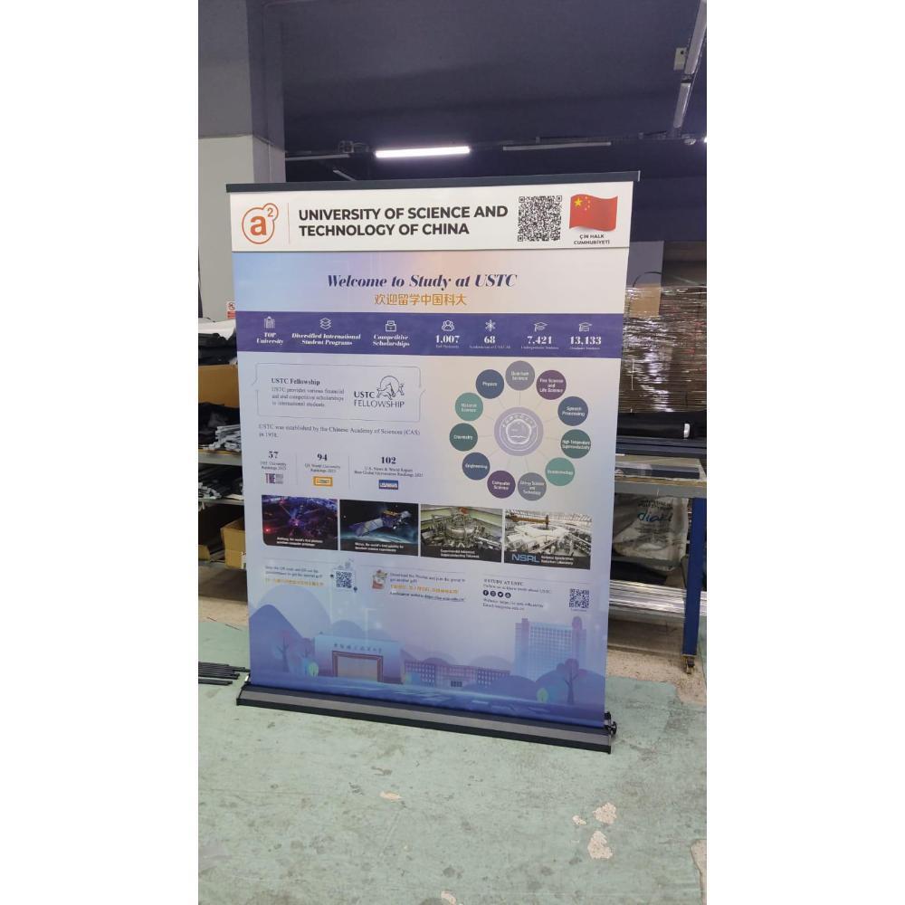 150×200 Cm Lüx Rollup Banner Pro Devrilmez Large Model