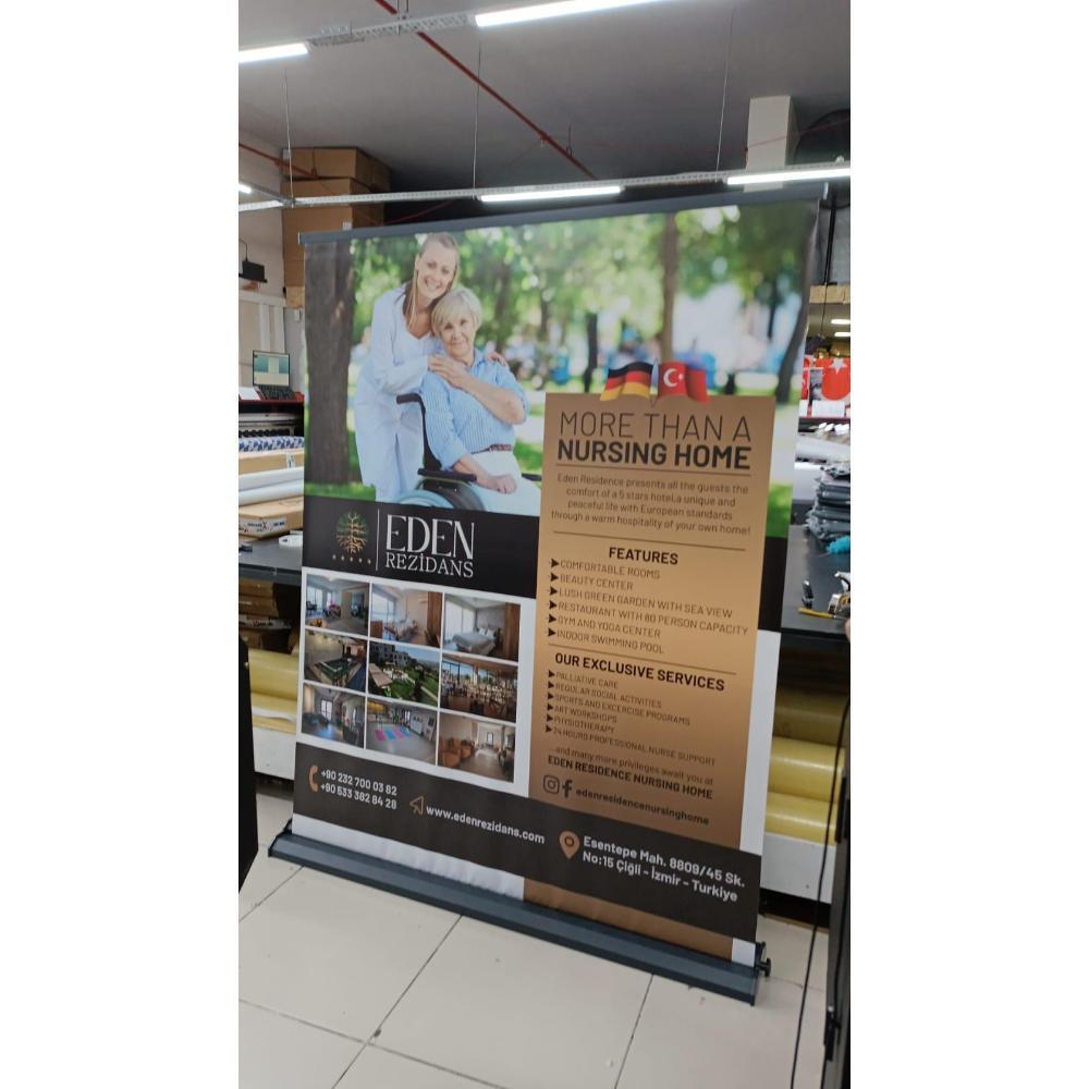 150×200 Cm Lüx Rollup Banner Pro Devrilmez Large Model