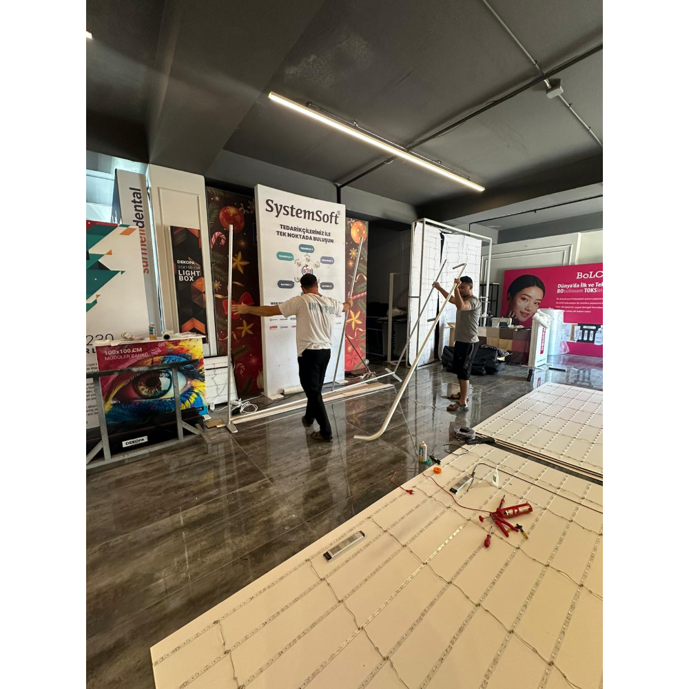 200x200 Düz Kumaş Stand