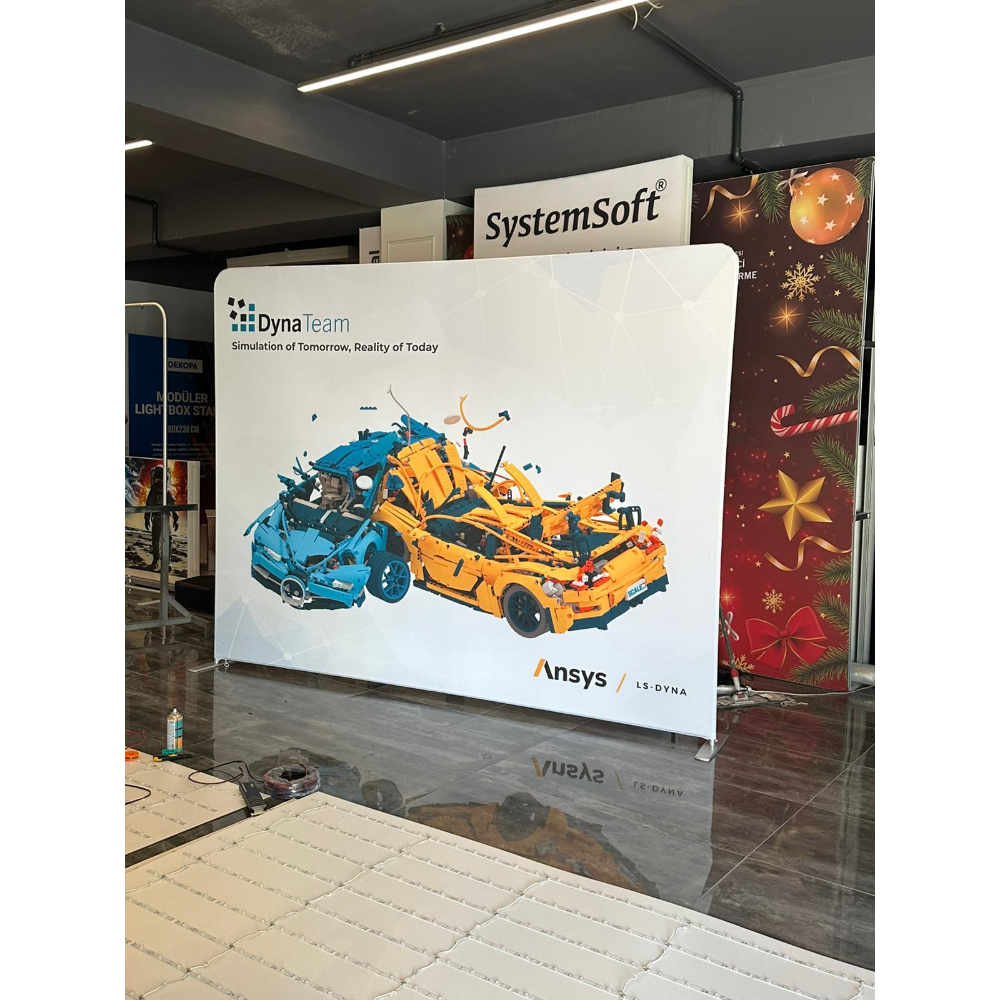 200x225 Düz Kumaş Stand