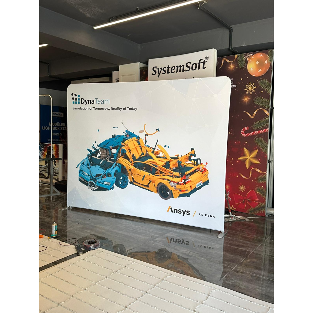 200x225 Düz Kumaş Stand