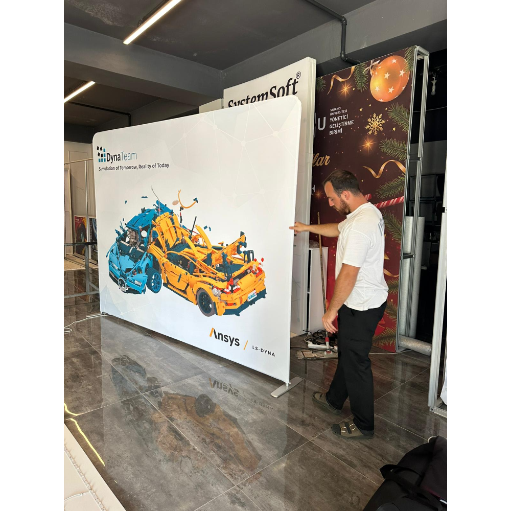 200x225 Düz Kumaş Stand