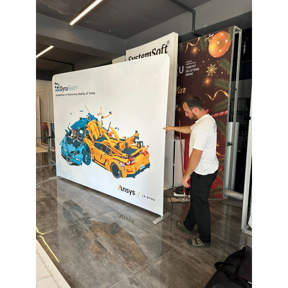 200x225 Düz Kumaş Stand