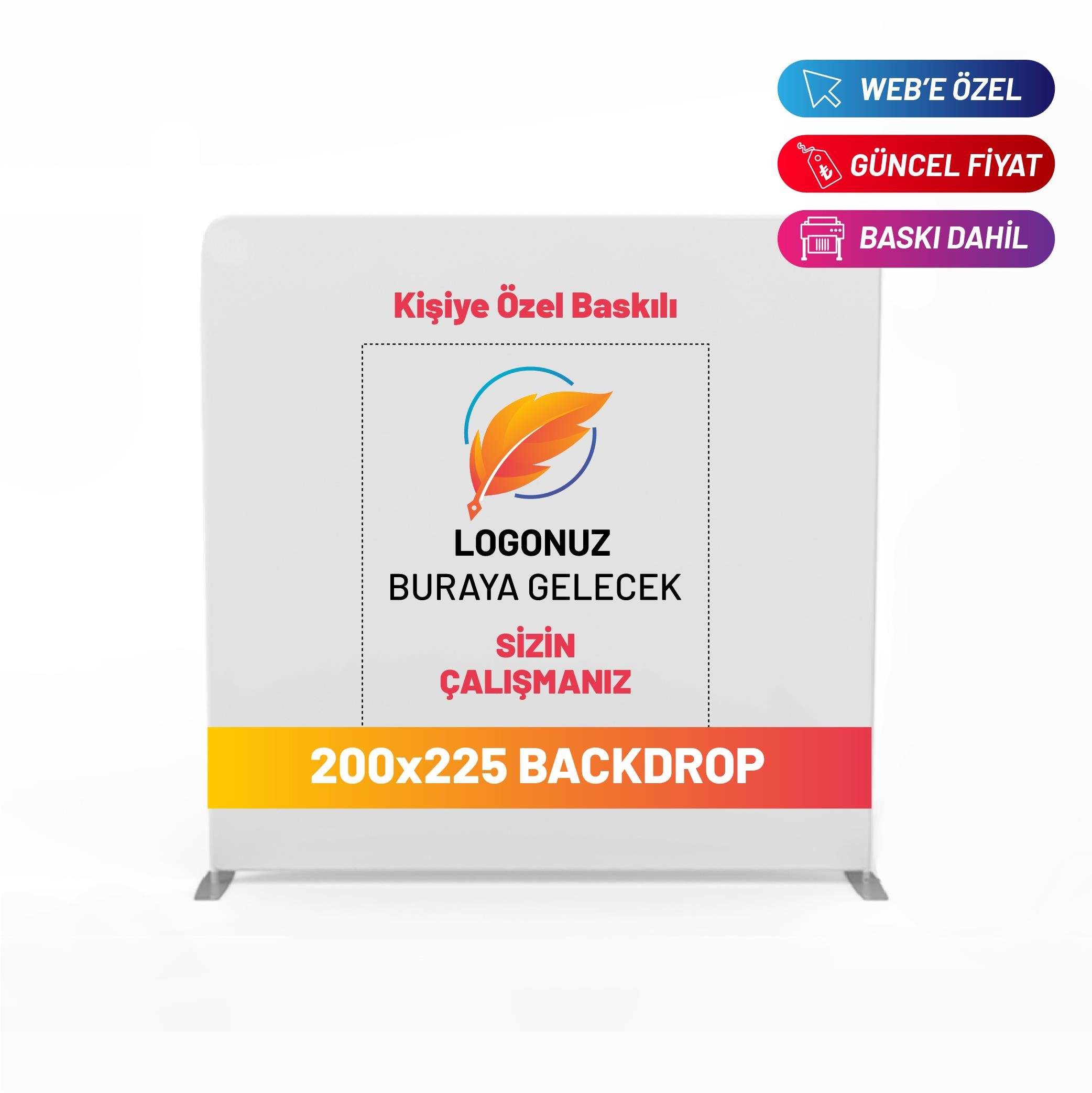 200x225 Düz Kumaş Stand