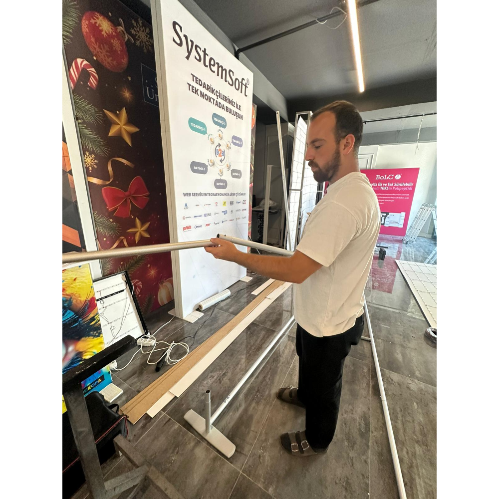 200x225 Düz Kumaş Stand