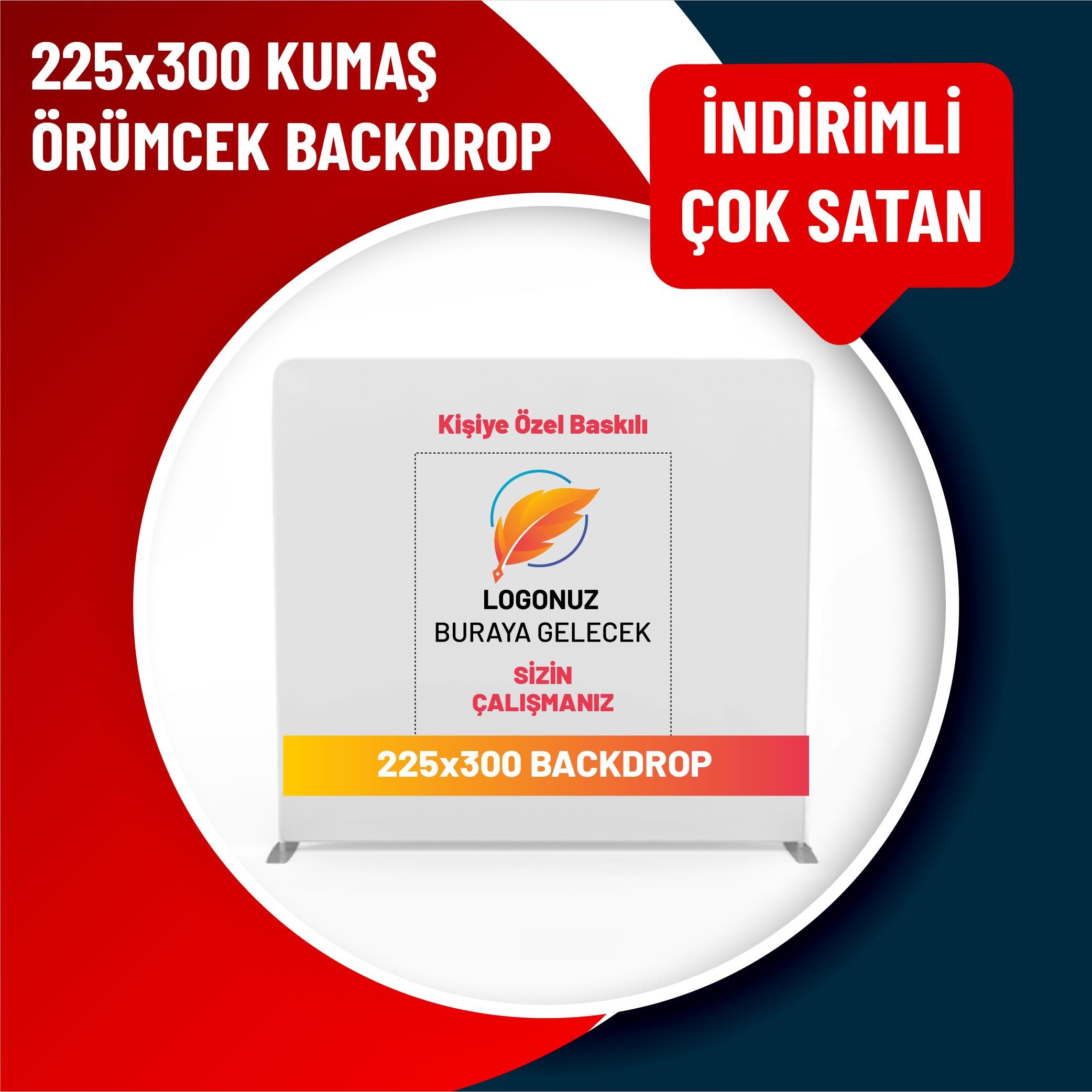 200x300 Düz Kumaş Stand
