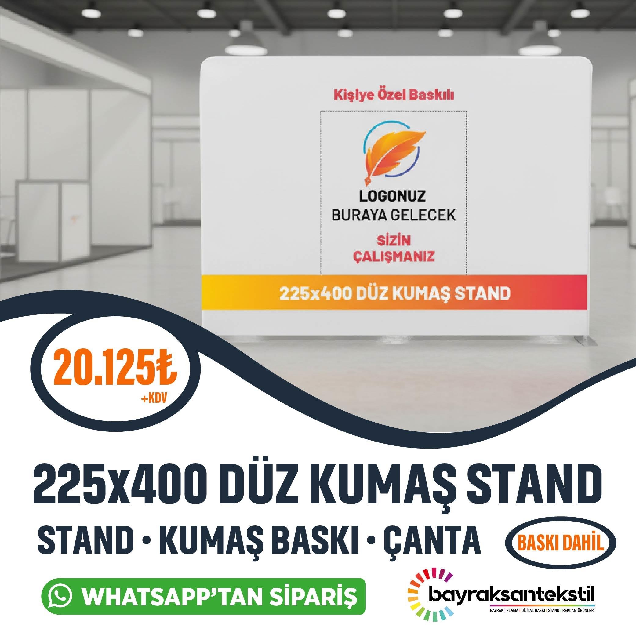 225x400 Düz Kumaş Stand